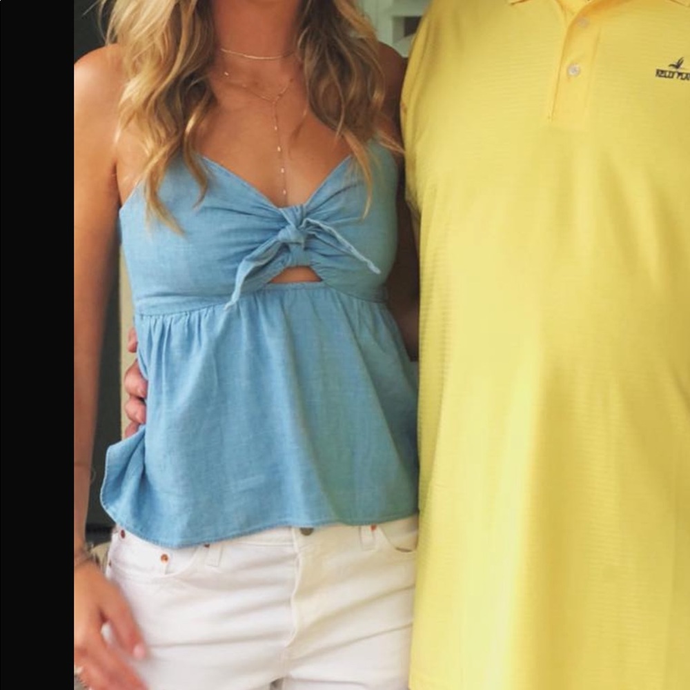 Madewell blue tank